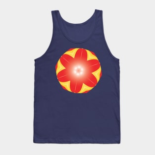 Red Yellow Flower Tank Top